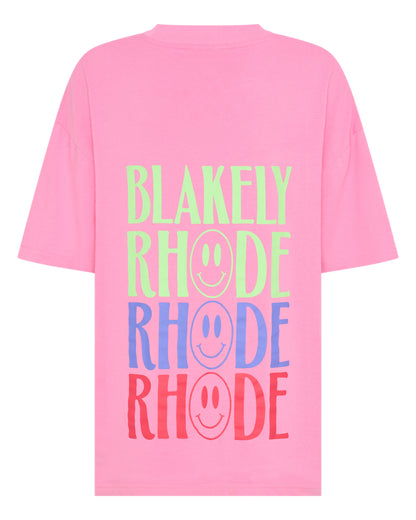 Blakely Rhode Multi Logo Tee Pink