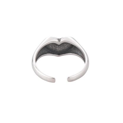 blakely rhode creative cry on heart shape ring for mens