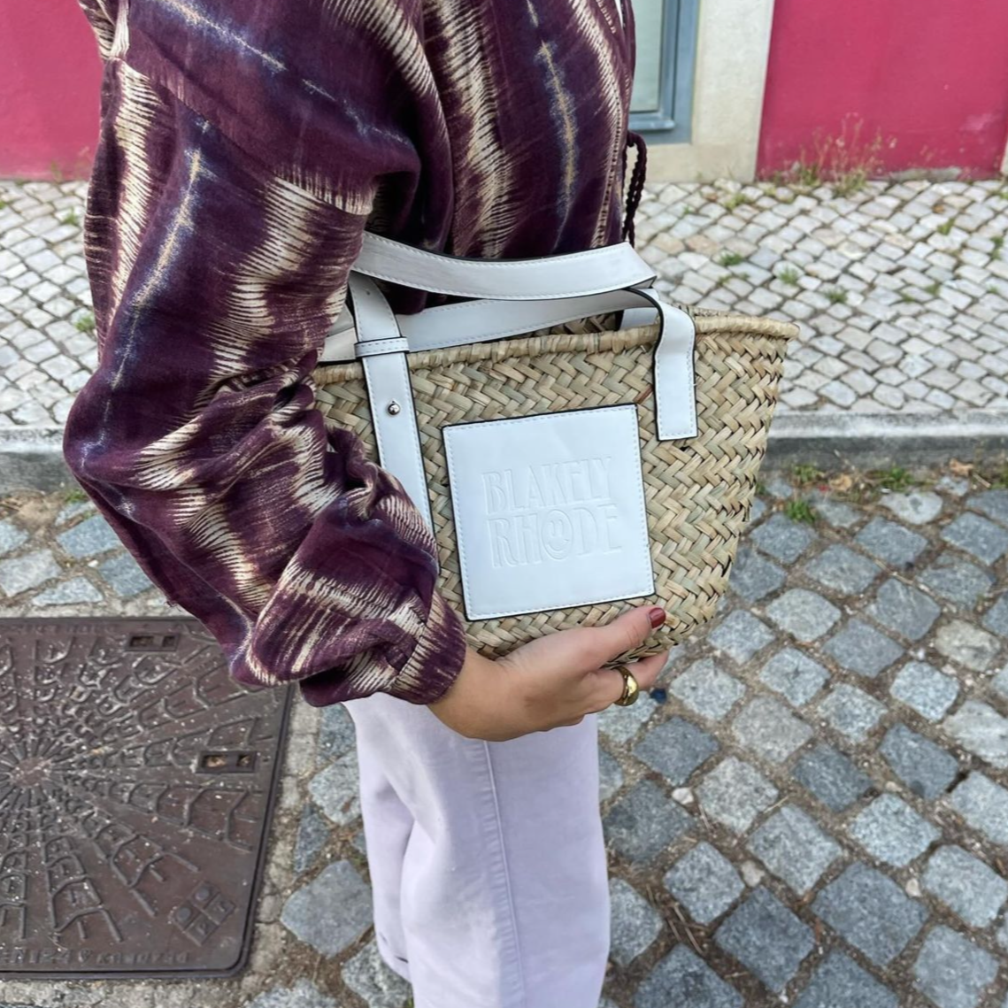 Blakely Rhode Betty Basket Bag White