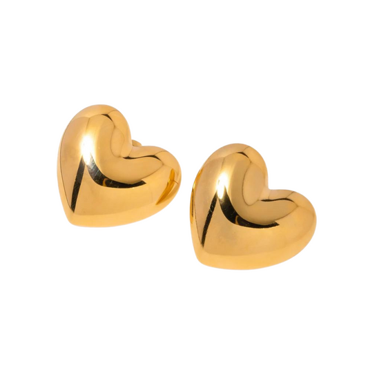 Blakely Rhode Chunky Heart Earring Gold