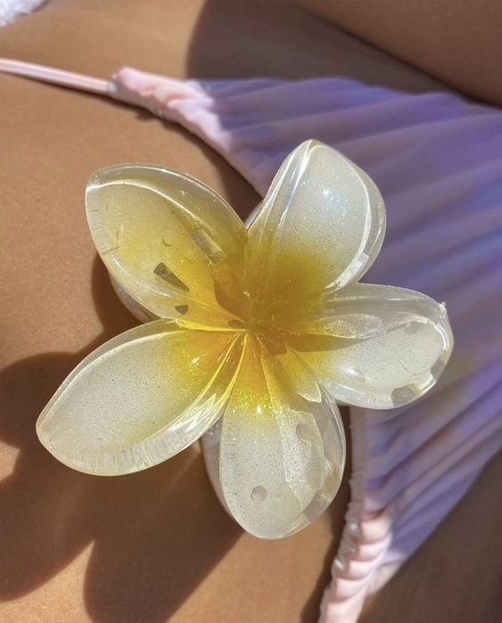 Frangipani Hair Clip